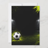 Carte d'invitation d'anniversaire pour maillot de (Dos)