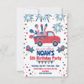 Carte d'invitation d'anniversaire pour tout âge du (Devant)