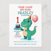 Carte d'invitation d'anniversaire pour un enfant â (Devant)
