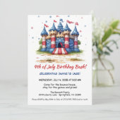Carte d'invitation d'anniversaire pour une maison (Debout devant)