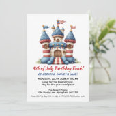 Carte d'invitation d'anniversaire pour une maison (Debout devant)