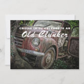 Carte d'invitation d'anniversaire pour vieille gui (Devant)