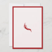Carte d'invitation d'anniversaire rouge plus âgée (Dos)