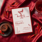 Carte d'invitation d'anniversaire rouge plus âgée