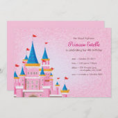 Carte d'invitation d'anniversaire Royal Princess (Devant / Derrière)