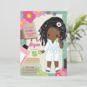 Carte d'invitation d'anniversaire Spa-D-Ity (Debout devant)