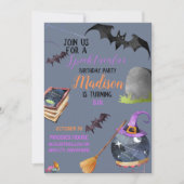 Carte d'invitation d'anniversaire Spooktacular (Devant)