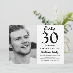 Carte d'invitation d'anniversaire   Tout âge   Pho