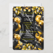 Carte d'invitation d'anniversaire un peu plus âgée (Devant)