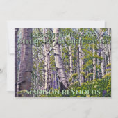 Carte d'invitation d'anniversaire Vibrant Printemp (Devant)