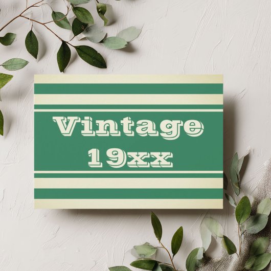 Carte d'invitation d'anniversaire vintage rétro ve