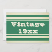 Carte d'invitation d'anniversaire vintage rétro ve (Devant)