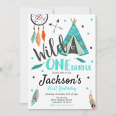 Carte d'invitation d'anniversaire Wild & ONEderful (Devant)