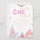 Carte d'invitation d'anniversaire Winter Onederlan (Devant)