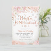 Carte d'invitation d'anniversaire Winter ONEderlan (Debout devant)