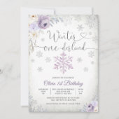 Carte d'invitation d'anniversaire Winter Onederlan (Devant)