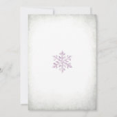 Carte d'invitation d'anniversaire Winter Onederlan (Dos)