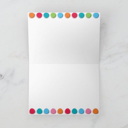 Carte d'invitation / d'annonce amusante à motifs d (Intérieur)