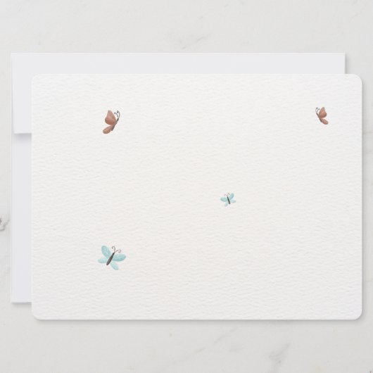 Carte d'invitation d'Aqeeqah neutre modifiable (Dos)