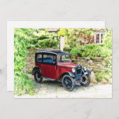 Carte d'invitation d'Austin 7 (Devant / Derrière)