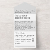 Carte d'invitation de baptême tout-en-un (À l'intérieur)