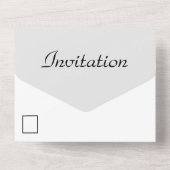 Carte d'invitation de baptême tout-en-un (Verso)