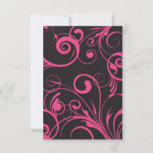 Carte d'invitation de Bat Mitzvah PINK CANDY (Dos)