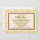 Carte d'invitation de bébé de bip de bip (Dos)
