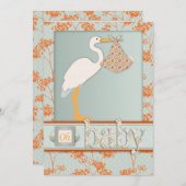 Carte d'invitation de bébé de Haiku (Devant / Derrière)