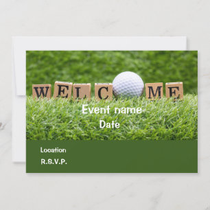 Carte d'invitation de bienvenue pour une partie de
