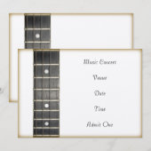 Carte d'invitation de billet d'admission de (Devant / Derrière)