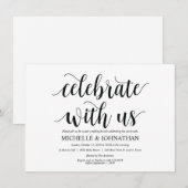 Carte d'invitation de brunch Célébrez avec nous Ru (Devant / Derrière)