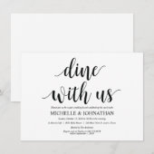 Carte d'invitation de brunch Dînez avec nous Rusti (Devant / Derrière)