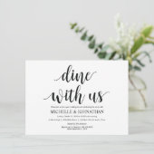 Carte d'invitation de brunch Dînez avec nous Rusti (Debout devant)