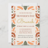 Carte d'invitation de brunch pour la fête des mère (Devant)