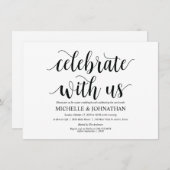 Carte d'invitation de brunch Rustique Célébrez ave (Devant / Derrière)
