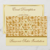 Carte d'invitation de célébration de pâque (Devant / Derrière)