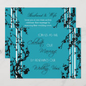 Carte d'invitation de cérémonie de renouvellement (Devant / Derrière)