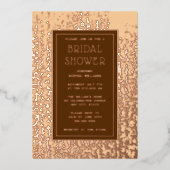 Carte d'invitation de cortège de mariée modèle Ros (Recto)