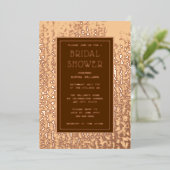 Carte d'invitation de cortège de mariée modèle Ros (Debout devant)