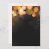 Carte d'invitation de douche de couple paillettes  (Dos)