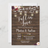 Carte d'invitation de douche de couples de pot de (Devant)