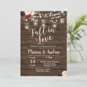 Carte d'invitation de douche de couples de pot de (Debout devant)