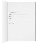 Carte d'invitation de douche nuptiale, or avec Iri (Intérieur (Droit))