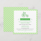 Carte d'invitation de Faire-part de Baby shower ne (Devant / Derrière)