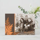 Carte d'invitation de Fern d'octobre (Debout devant)