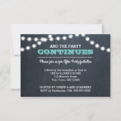 Carte d'invitation de fête après-événement Chalkbo (Devant)