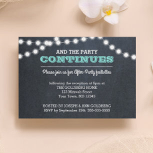 Carte d'invitation de fête après-événement Chalkbo