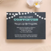 Carte d'invitation de fête après-party avec tablea