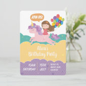Carte d'invitation de fête d'anniversaire (Debout devant)